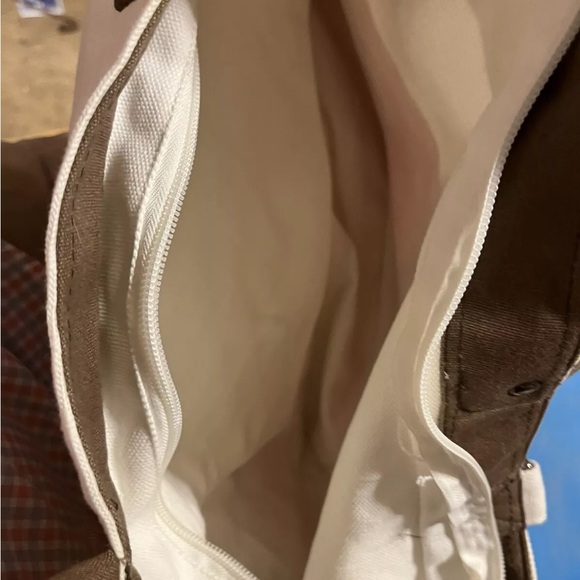 vintage mini Coca-Cola tote bag red white Coke Rare Unused Leather Bottom - Picture 4 of 6